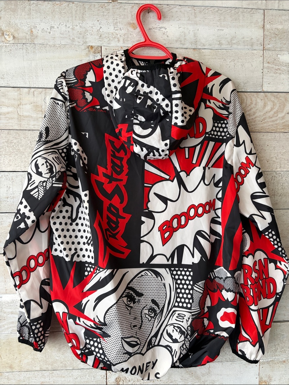 Reason Comic Book Print hooded windbreaker - Picture 2 of 8